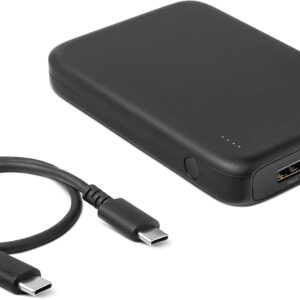 amazon basics slim power bank 10000mah portable charger with led display