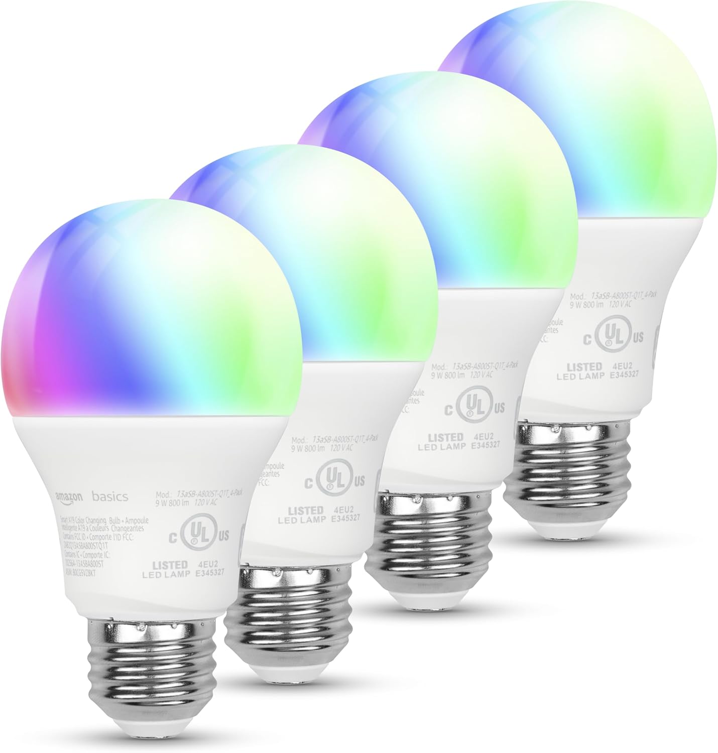 amazon basics smart led bulb rgb wifi (4 pack) – alexa compatible amazon basics smart led bulb rgb wifi (4 pack) – alexa compatible